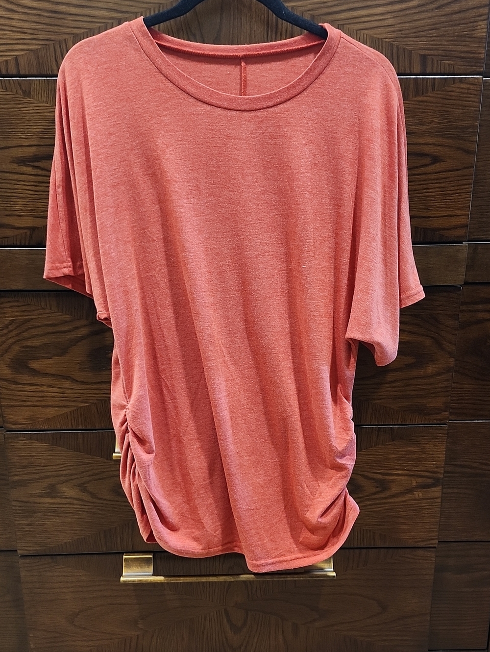 NWOT Relaxed Ruched Bat Wing Top